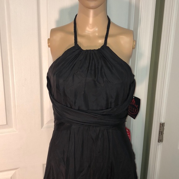 Dusk Collection by Sheila Yen 100% Silk Black Dres - Picture 2 of 7